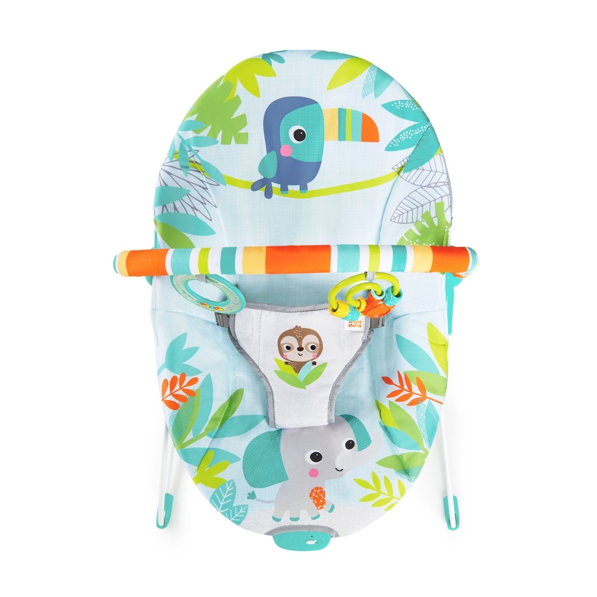 BRIGHT STARTS™ RAINFOREST VIBES(TM) VIBRATING BOUNCER - Premium for Kids in Qatar | Toysaro.com