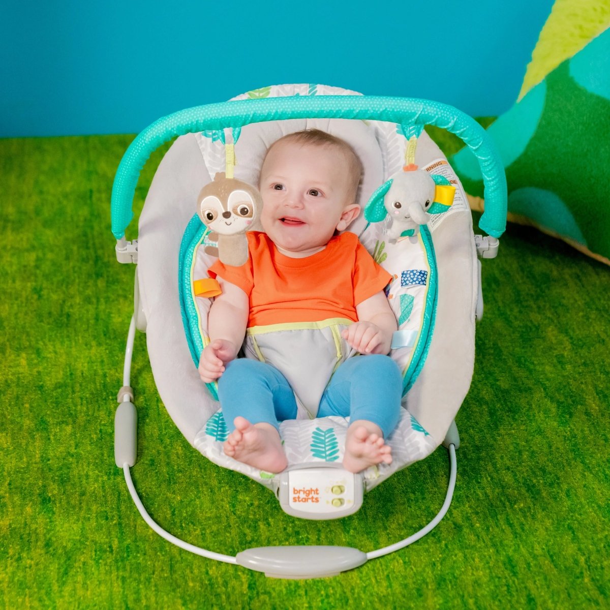 BRIGHT STARTS™COMFY BOUNCER - JUNGLE VINES - Premium for Kids in Qatar | Toysaro.com