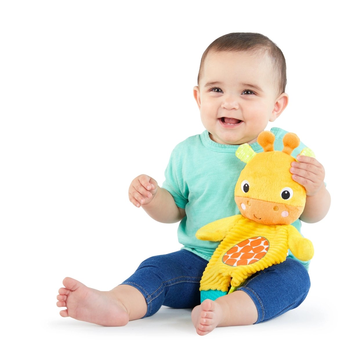 BRIGHT STARTS™SNUGGLE & TEETHE PLUSH TEETHER - GIRAFFE - Premium for Kids in Qatar | Toysaro.com