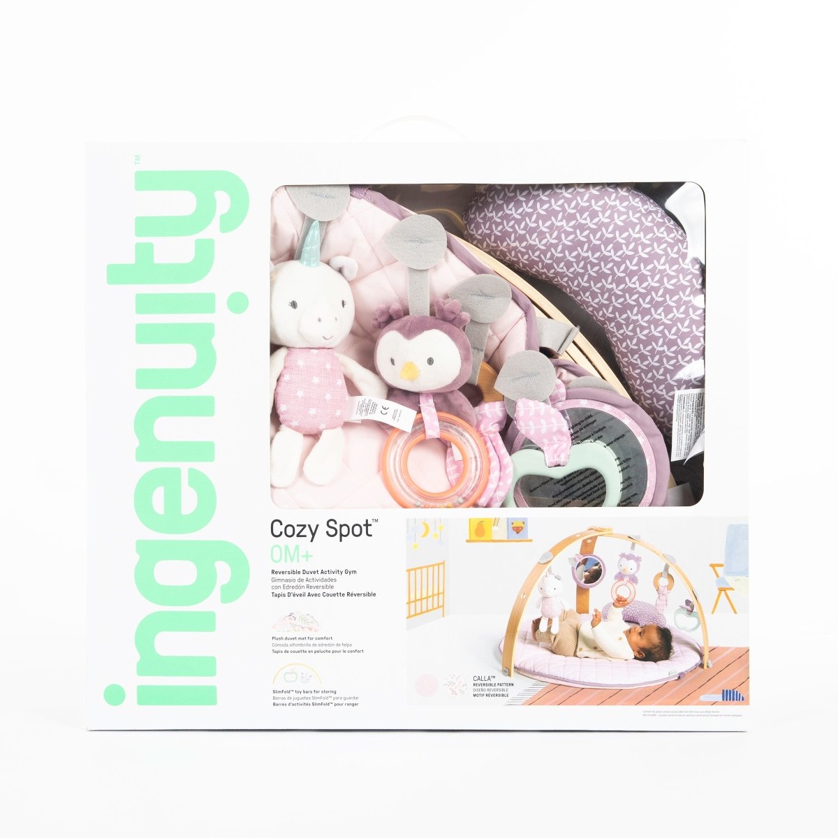 COZY SPOT REVERSIBLE DUVET ACTIVITY GYM - CALLA - Premium for Kids in Qatar | Toysaro.com