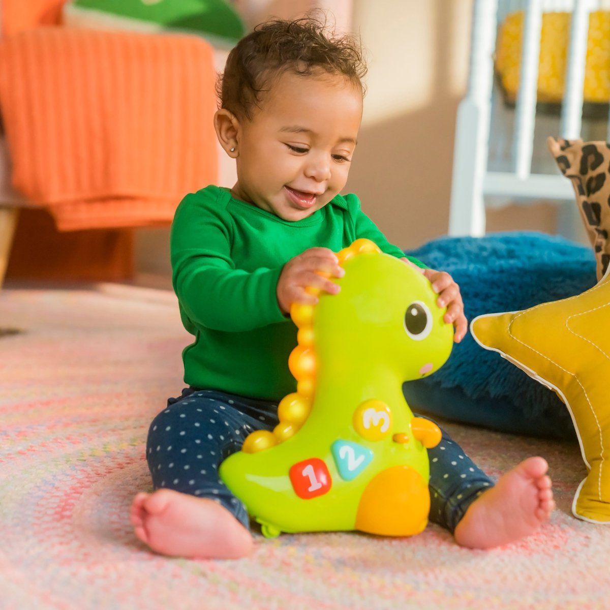 BRIGHT STARTS™ GO, GO, DINO CRAWL & COUNT TOY - Premium for Kids in Qatar | Toysaro.com