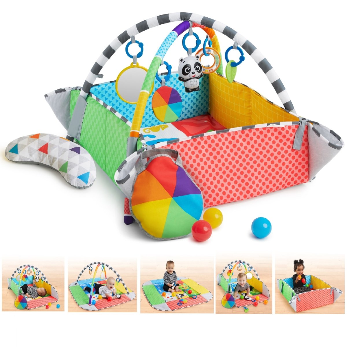 PATCH’S 5 - IN - 1 COLOR PLAYSPACE ACTIVITY GYM & BALL PIT - Premium for Kids in Qatar | Toysaro.com