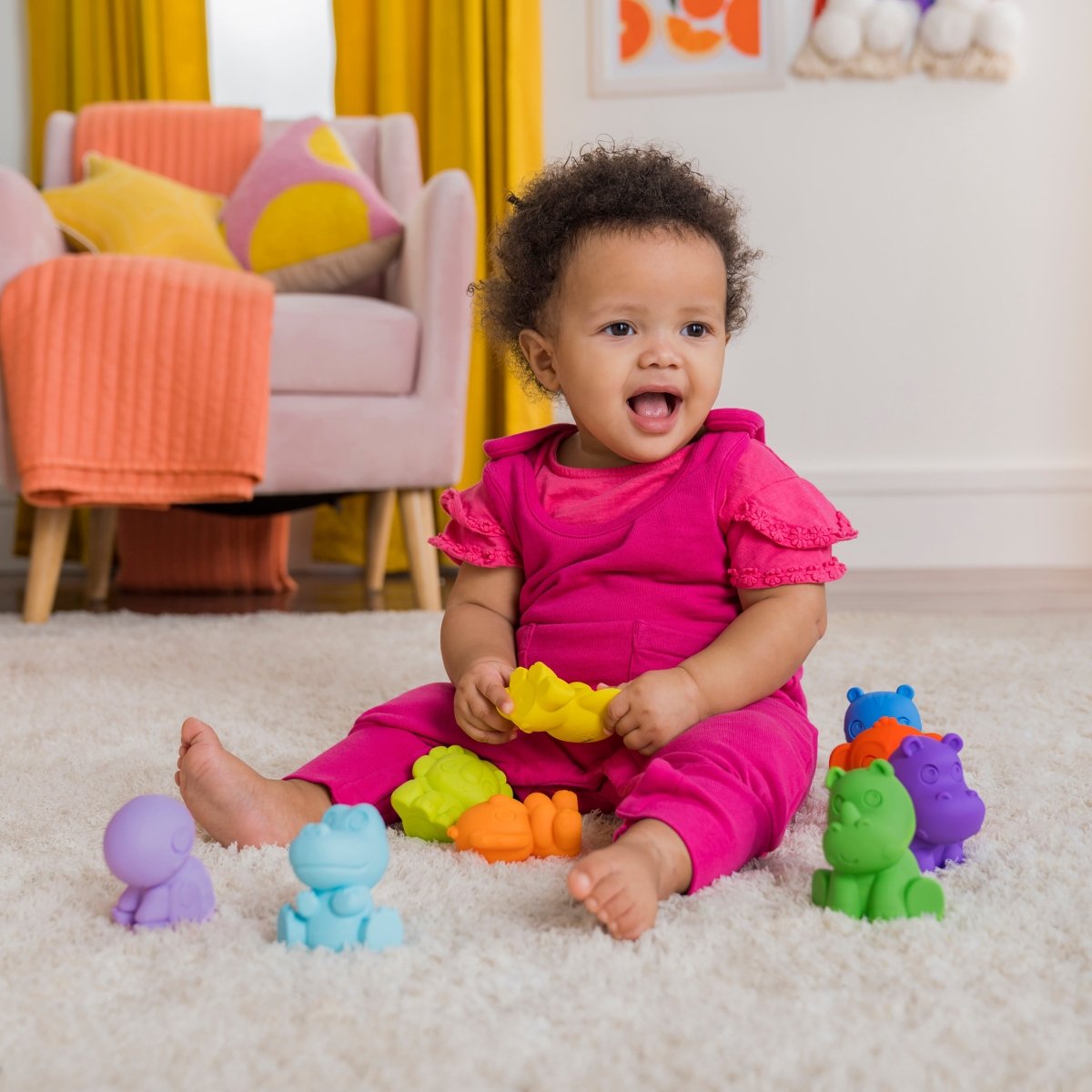 BRIGHT STARTS™ TROPICANIMALS 9 TAKE - ALONG FRIENDS - Premium for Kids in Qatar | Toysaro.com