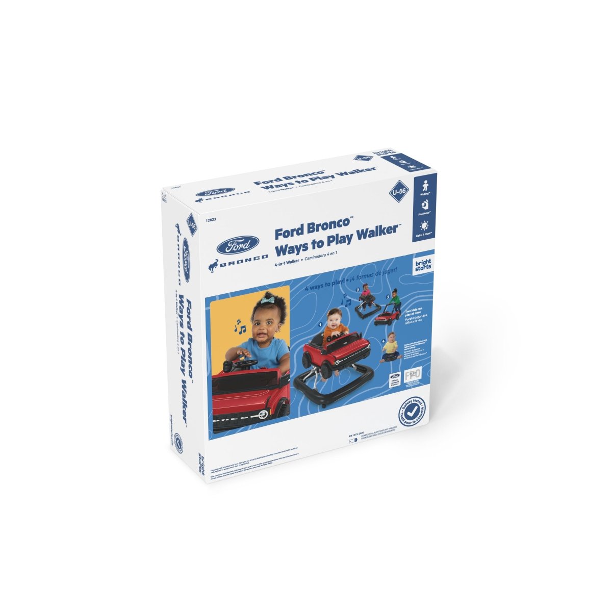 BRIGHT STARTS™ FORD BRONCO 4IN1 WALKER: RACE RED - Premium for Kids in Qatar | Toysaro.com