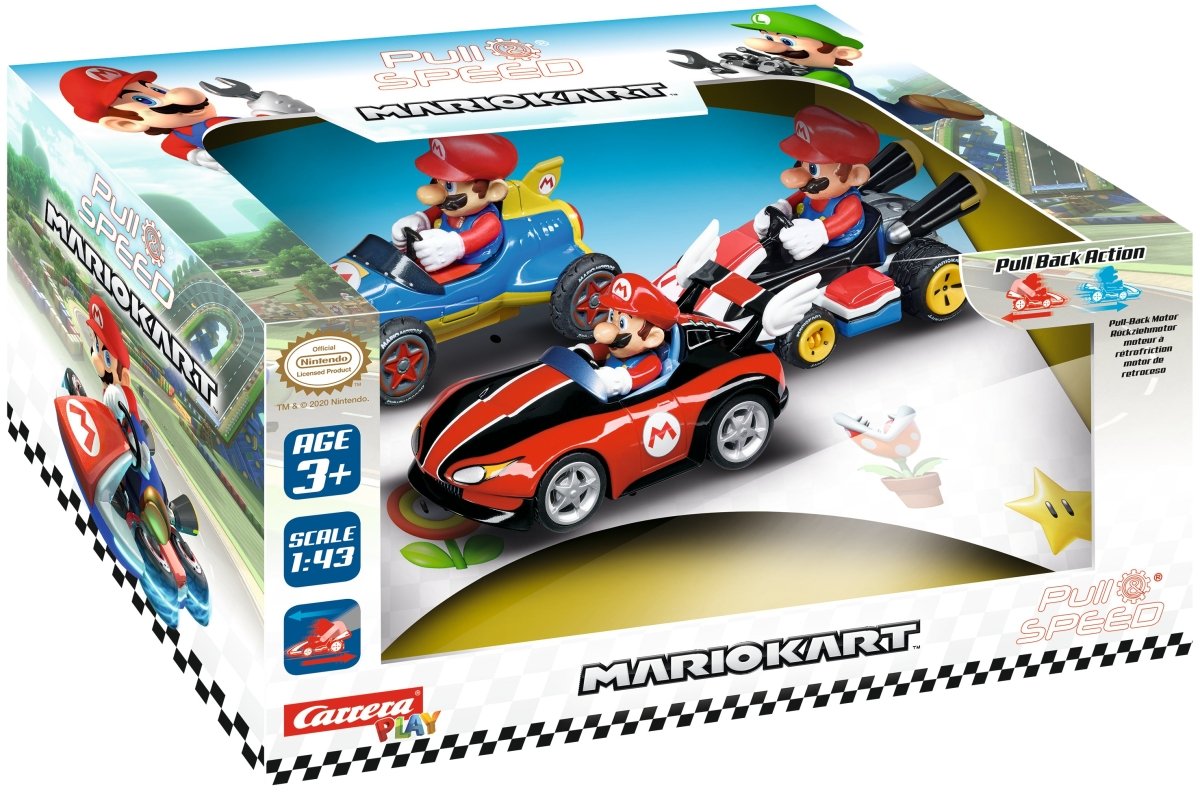 PULL N SPEED MARIO KART MARIO COLLECTORS - Premium for Kids in Qatar | Toysaro.com