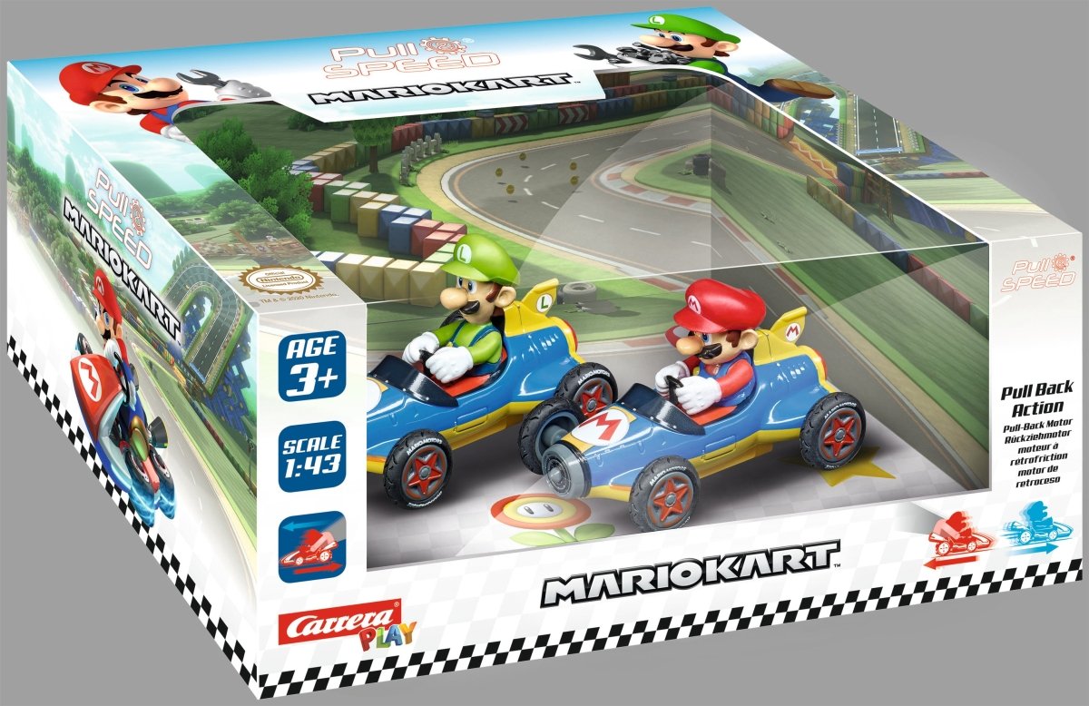 PULL N SPEED MARIO KART MACH8 TWINPACK - Premium for Kids in Qatar | Toysaro.com