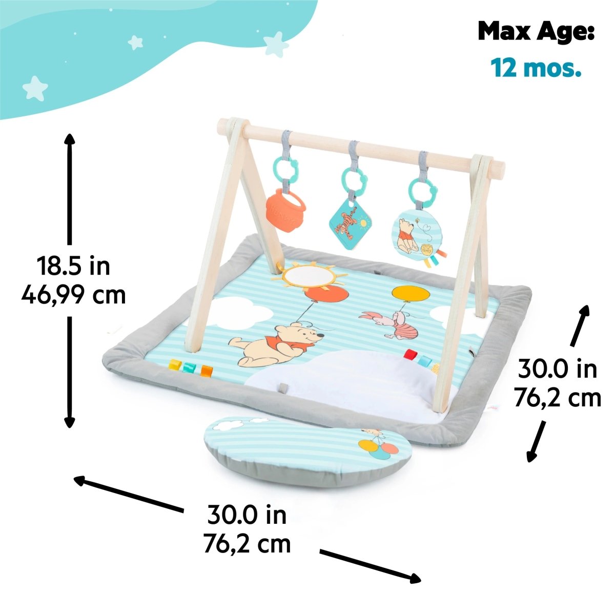 BRIGHT STARTS™WINNIE THE POOH ONCE UPON A TUMMY TIME ACTIVITY GYM - Premium for Kids in Qatar | Toysaro.com