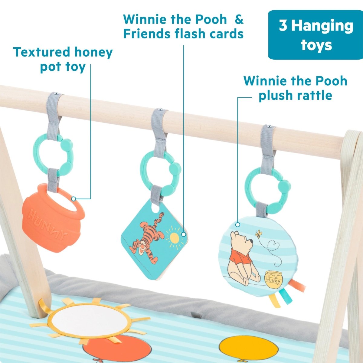 BRIGHT STARTS™WINNIE THE POOH ONCE UPON A TUMMY TIME ACTIVITY GYM - Premium for Kids in Qatar | Toysaro.com