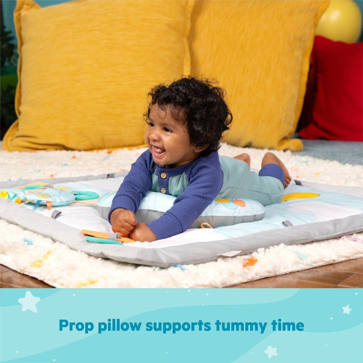 BRIGHT STARTS™WINNIE THE POOH ONCE UPON A TUMMY TIME ACTIVITY GYM - Premium for Kids in Qatar | Toysaro.com
