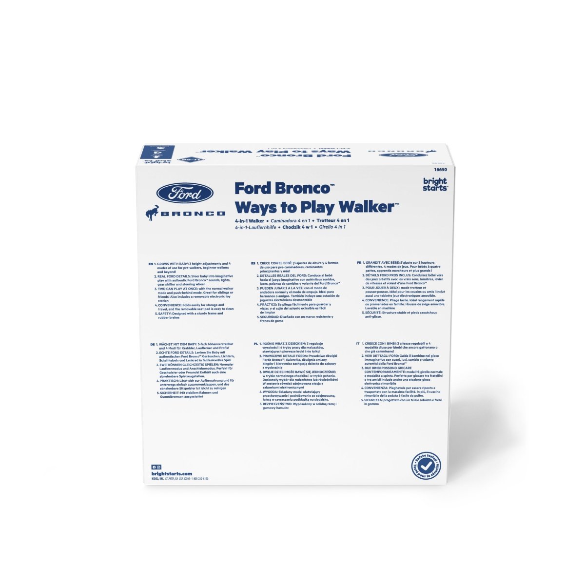 WAYS TO PLAY 4 - IN - 1 WALKER - FORD BRONCO, AREA 51 - Premium for Kids in Qatar | Toysaro.com