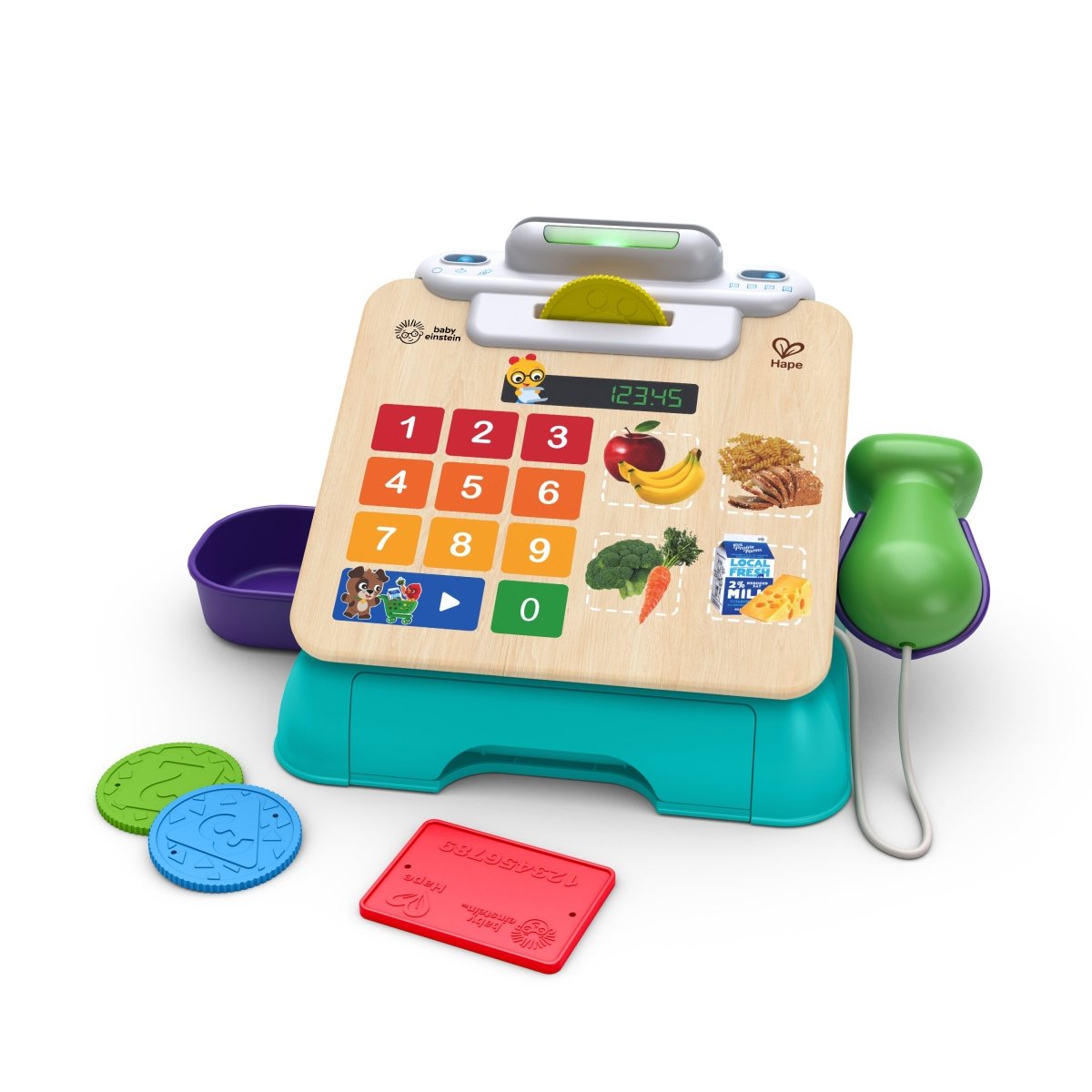 BABY EINSTEIN™MAGIC TOUCH CASH REGISTER PRETEND TO CHECK OUT TOY ( HAPE) - Premium for Kids in Qatar | Toysaro.com