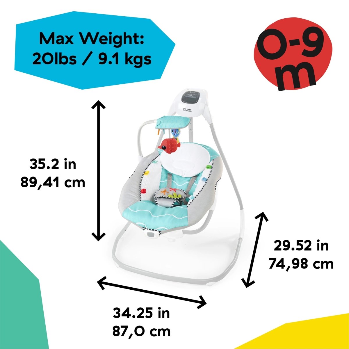 BABY EINSTEIN™CURIOUS COMFORT COMPACT SWING - Premium for Kids in Qatar | Toysaro.com