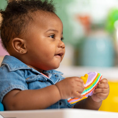 BRIGHT STARTS™SOOTHING SOFT SERVE SILICONE TEETHER - Premium for Kids in Qatar | Toysaro.com