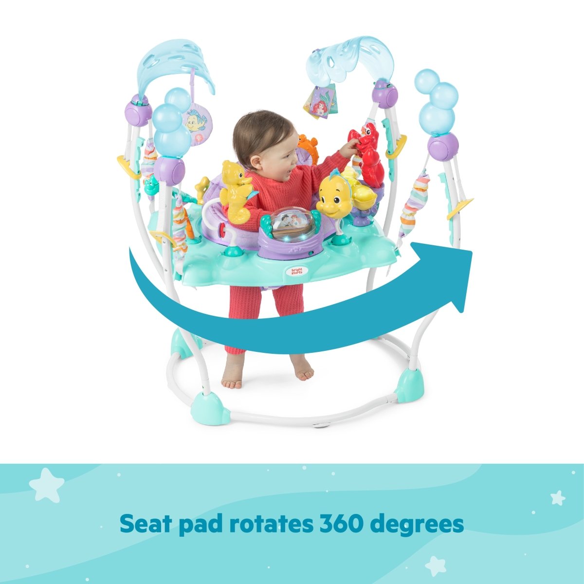 BRIGHT STARTS™DISNEY THE LITTLE MERMAID SEA OF ACTIVITIES JUMPER - Premium for Kids in Qatar | Toysaro.com