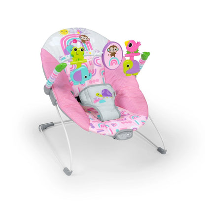 BRIGHT STARTS™ PINK PARADISE VIBRATING BOUNCER - Premium for Kids in Qatar | Toysaro.com