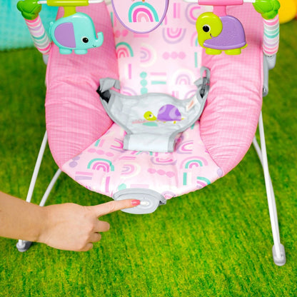 BRIGHT STARTS™ PINK PARADISE VIBRATING BOUNCER - Premium for Kids in Qatar | Toysaro.com