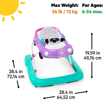 BRIGHT STARTS™LITTLE SPEEDSTER 3 - IN - 1 CAR WALKER – PURPLE POWER - Premium for Kids in Qatar | Toysaro.com