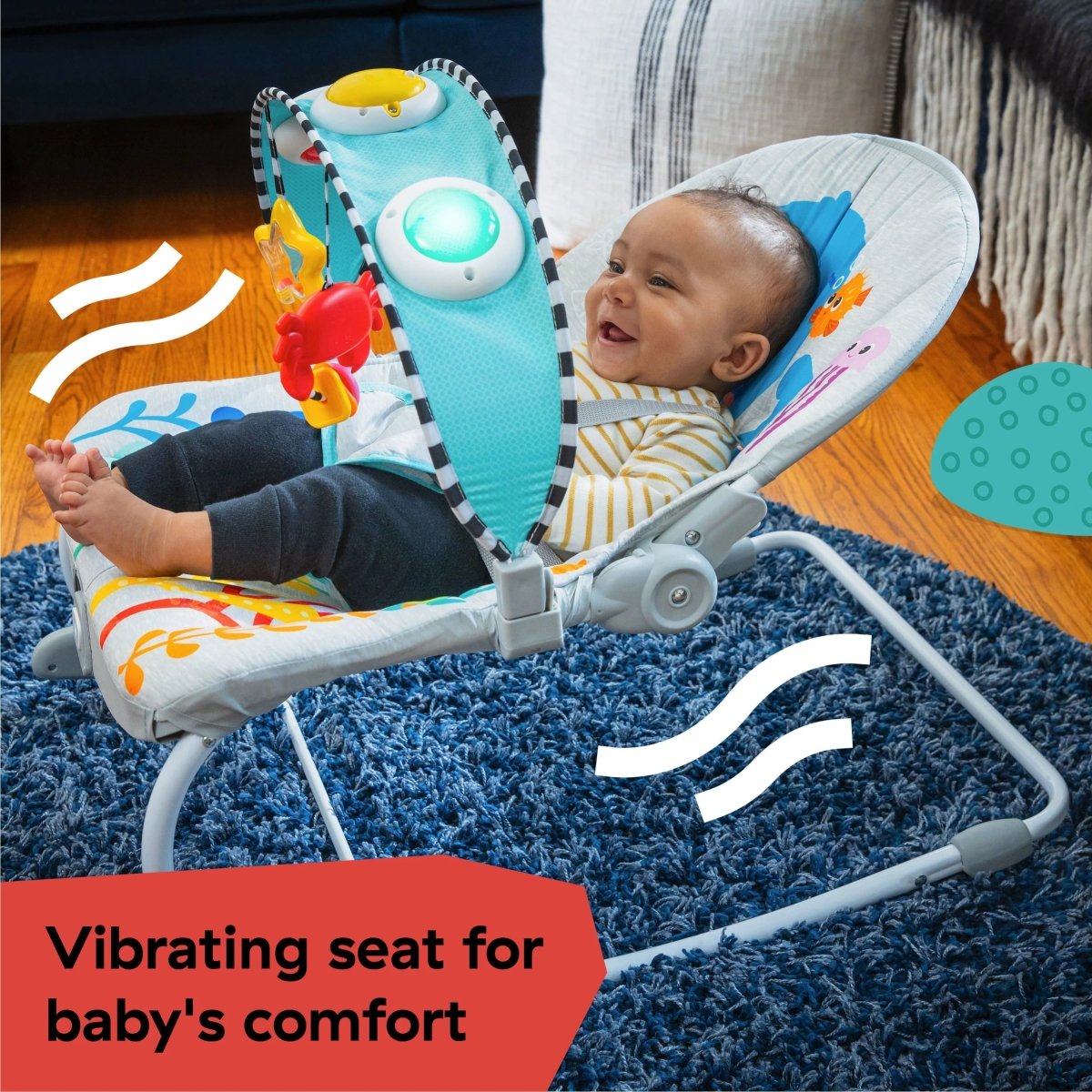 BABY EINSTEIN™KICK TO IT OPUS MUSICAL INFANT TO TODDLER ROCKER - Premium for Kids in Qatar | Toysaro.com