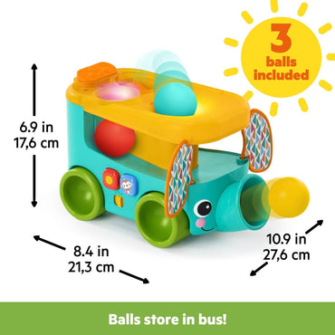 BRIGHT STARTS™ POP & ROLL SAFARI BUS BALL PLAY TOY - Premium for Kids in Qatar | Toysaro.com