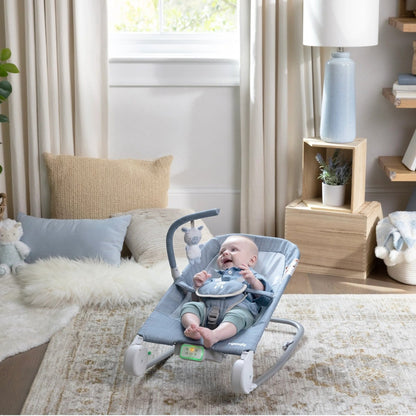 INGENUITY™ HAPPY BELLY ROCK - TO - BOUNCE MASSAGE SEAT - CHAMBRAY - Premium for Kids in Qatar | Toysaro.com