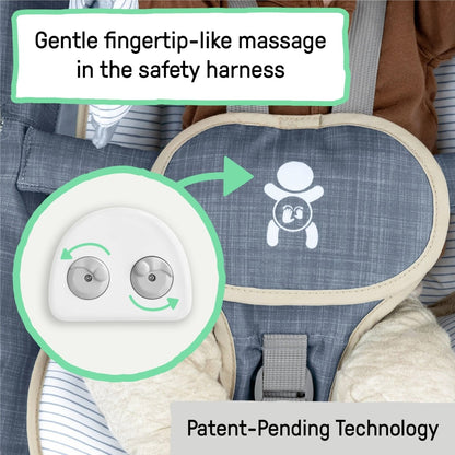 INGENUITY™ HAPPY BELLY ROCK - TO - BOUNCE MASSAGE SEAT - CHAMBRAY - Premium for Kids in Qatar | Toysaro.com