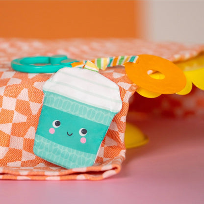 BRIGHT STARTS™PERFECT PAIR 2 - IN - 1 TEETHER TOY – COFFEE, DONUT, AVOCADO & TOAST - Premium for Kids in Qatar | Toysaro.com