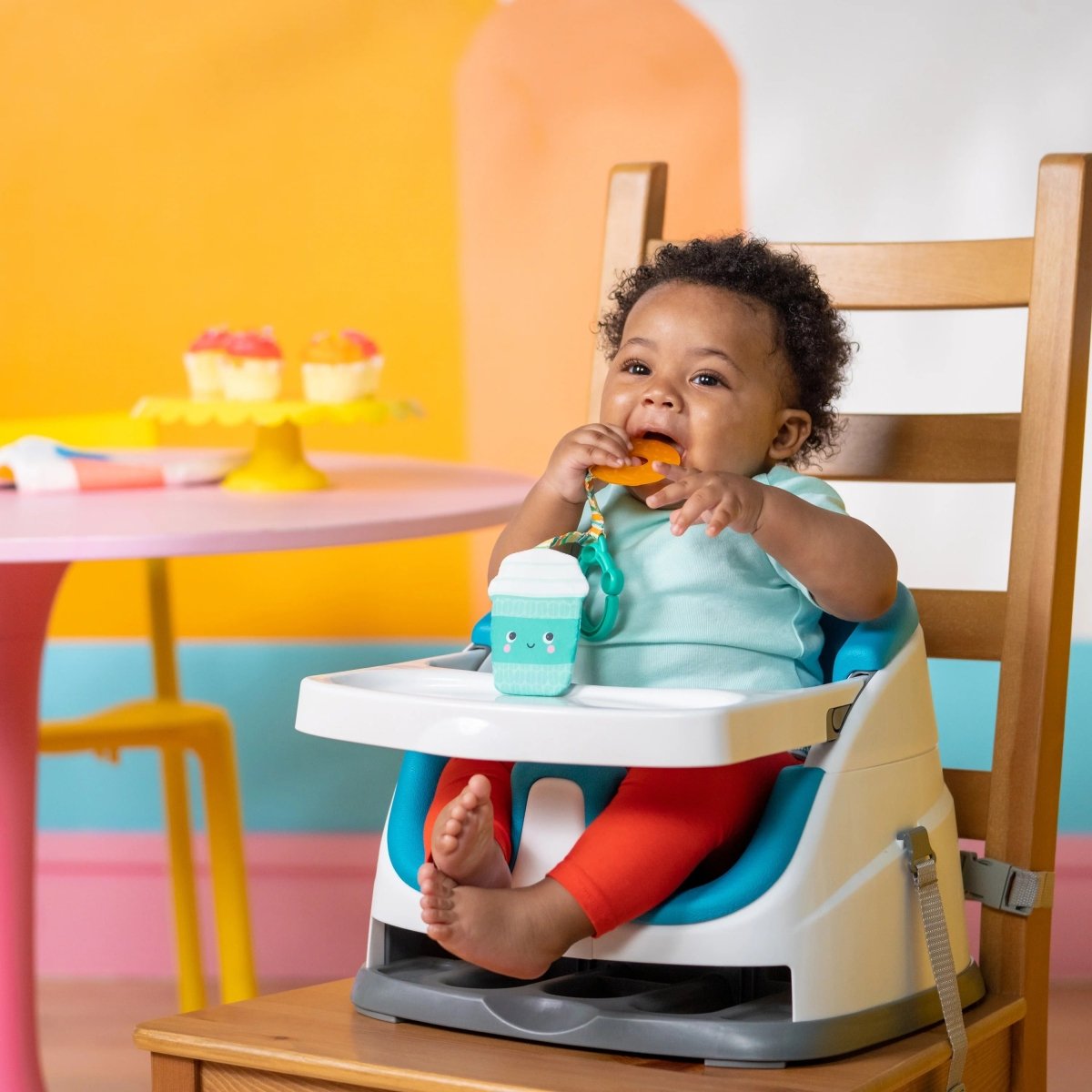 BRIGHT STARTS™PERFECT PAIR 2 - IN - 1 TEETHER TOY – COFFEE, DONUT, AVOCADO & TOAST - Premium for Kids in Qatar | Toysaro.com