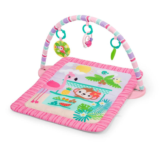 BRIGHT STARTS™PINK PALMS TIKI TOY BAR ACTIVITY GYM - Premium for Kids in Qatar | Toysaro.com