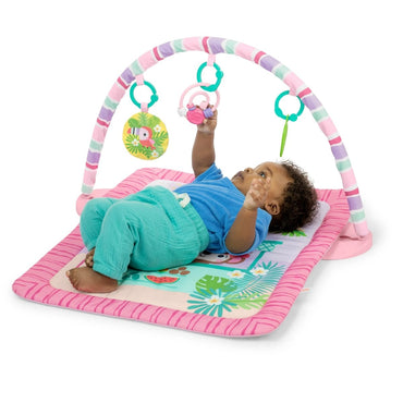 BRIGHT STARTS™PINK PALMS TIKI TOY BAR ACTIVITY GYM - Premium for Kids in Qatar | Toysaro.com