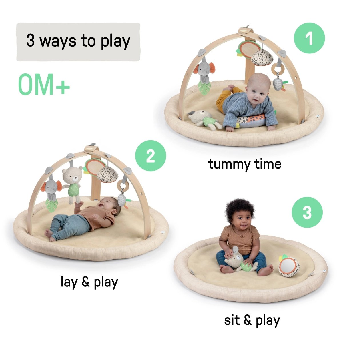INGENUITY™ EVERY SEASON PLUSH LAMBSWOOL PLAY GYM - Premium for Kids in Qatar | Toysaro.com