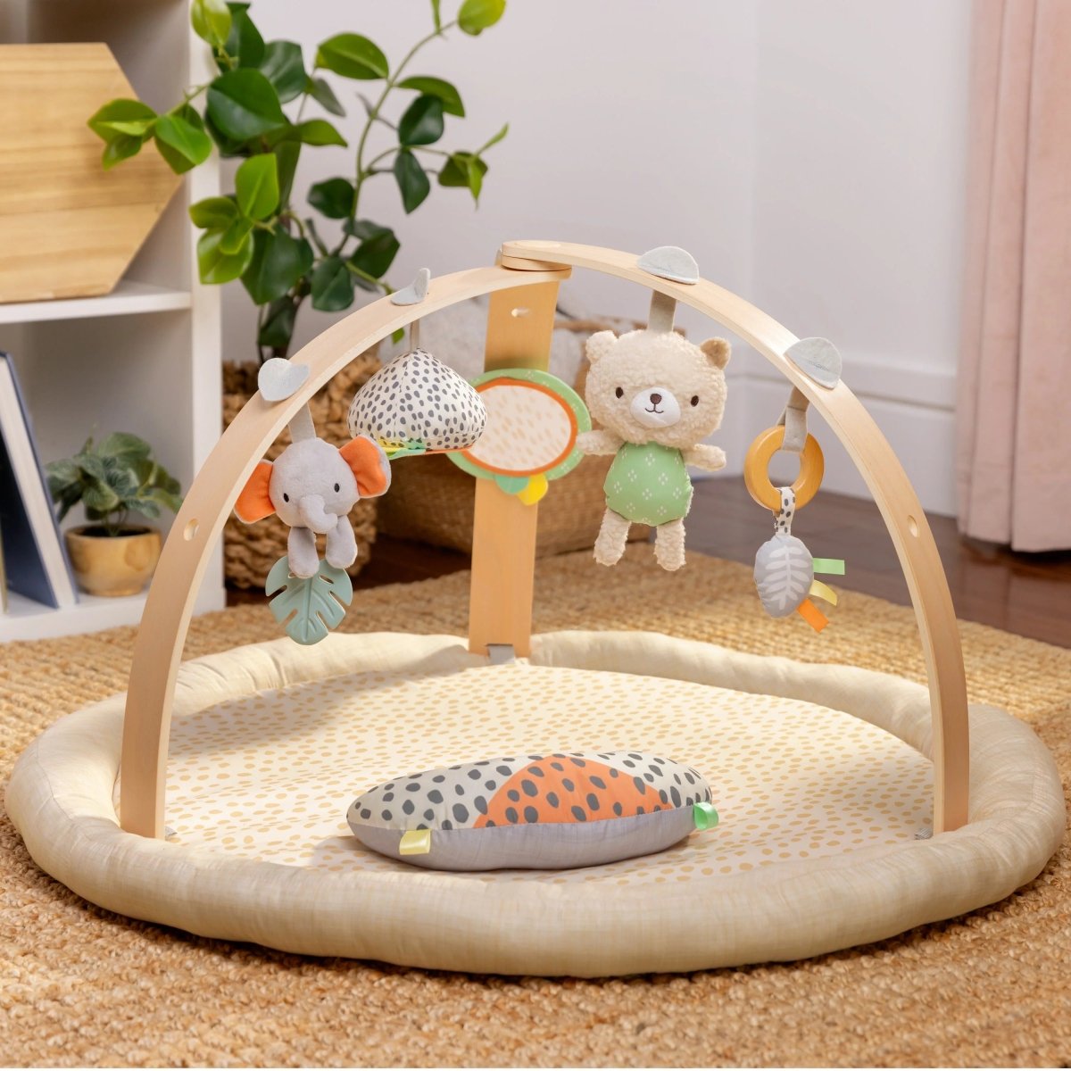 INGENUITY™ EVERY SEASON PLUSH LAMBSWOOL PLAY GYM - Premium for Kids in Qatar | Toysaro.com