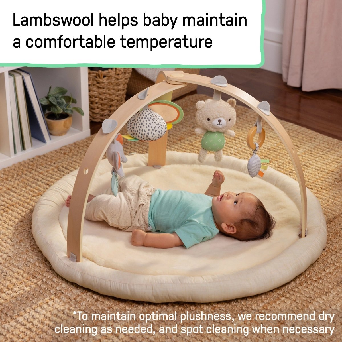 INGENUITY™ EVERY SEASON PLUSH LAMBSWOOL PLAY GYM - Premium for Kids in Qatar | Toysaro.com