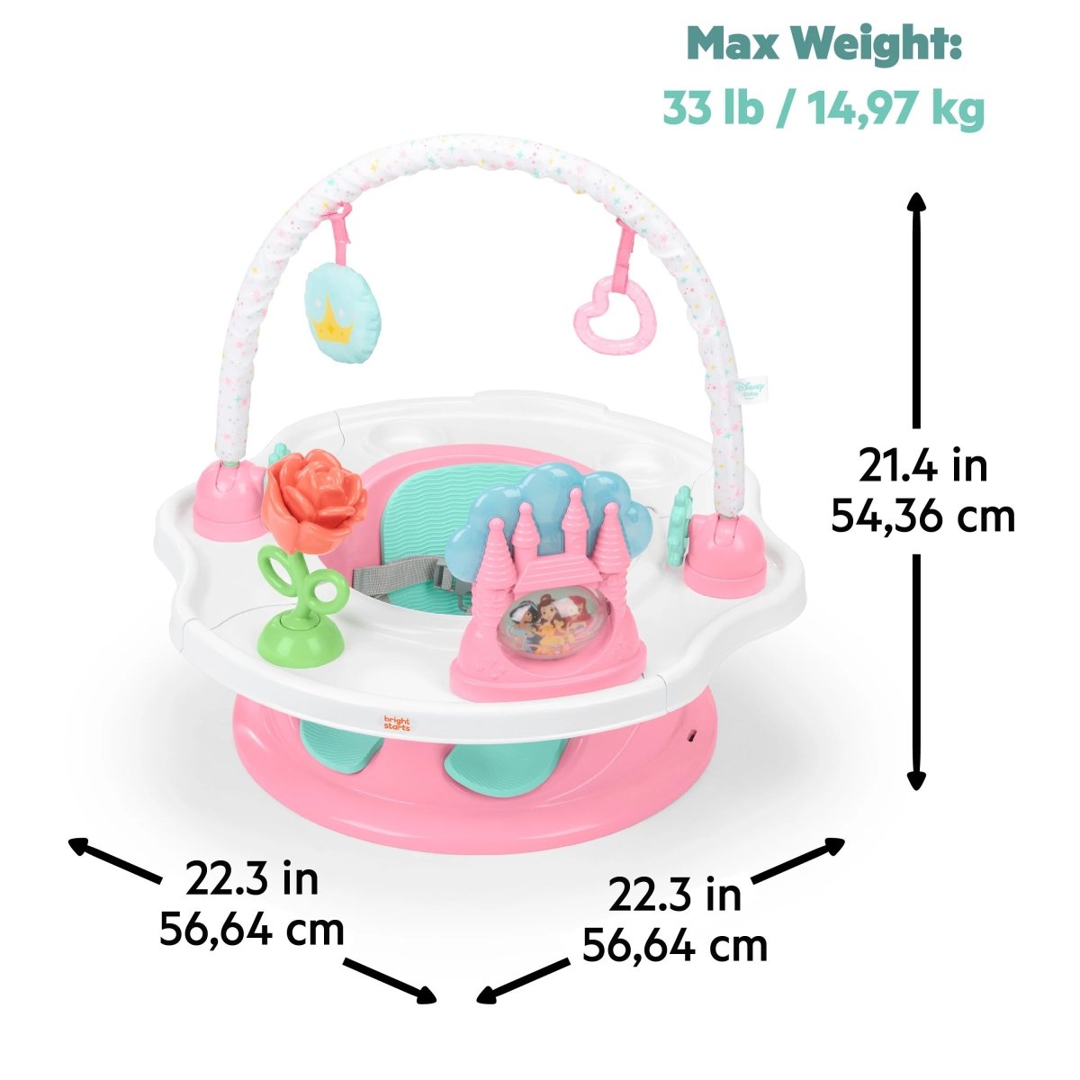 BRIGHT STARTS™ DISNEY PRINCESS SUPERSEAT 3 - IN - 1 SEAT - Premium for Kids in Qatar | Toysaro.com