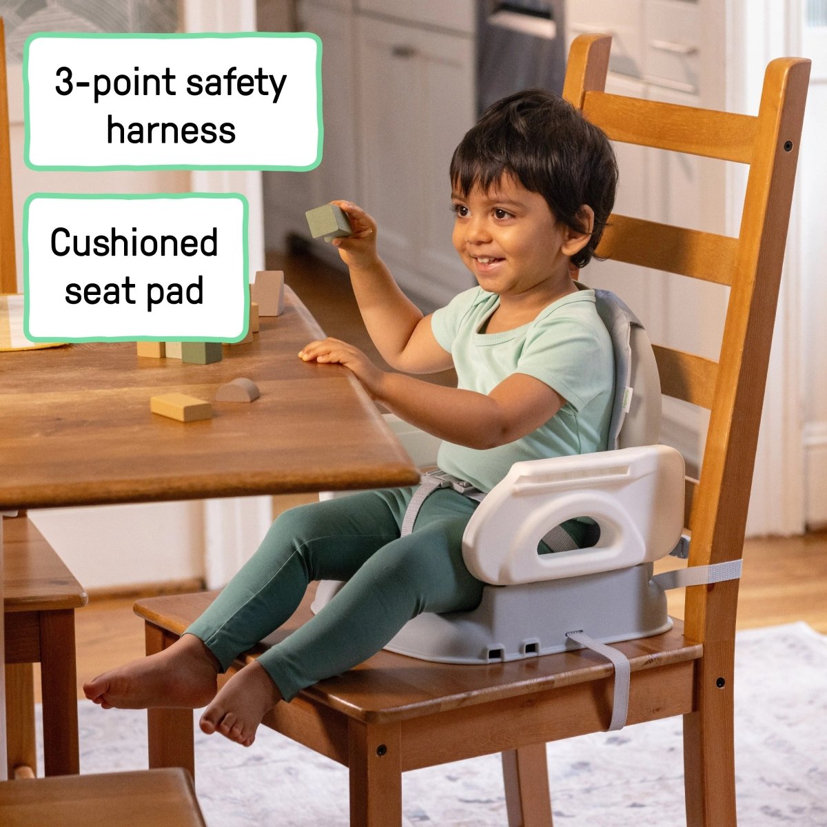 INGENUITY™ COMFORT FOLDING BOOSTER SEAT TEAL - Premium for Kids in Qatar | Toysaro.com