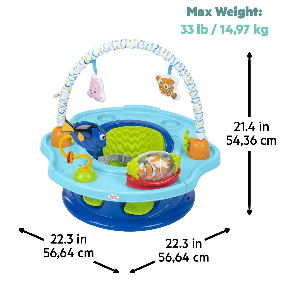 BRIGHT STARTS™ FINDING NEMO SUPERSEAT 3 - IN - 1 SEAT - Premium for Kids in Qatar | Toysaro.com