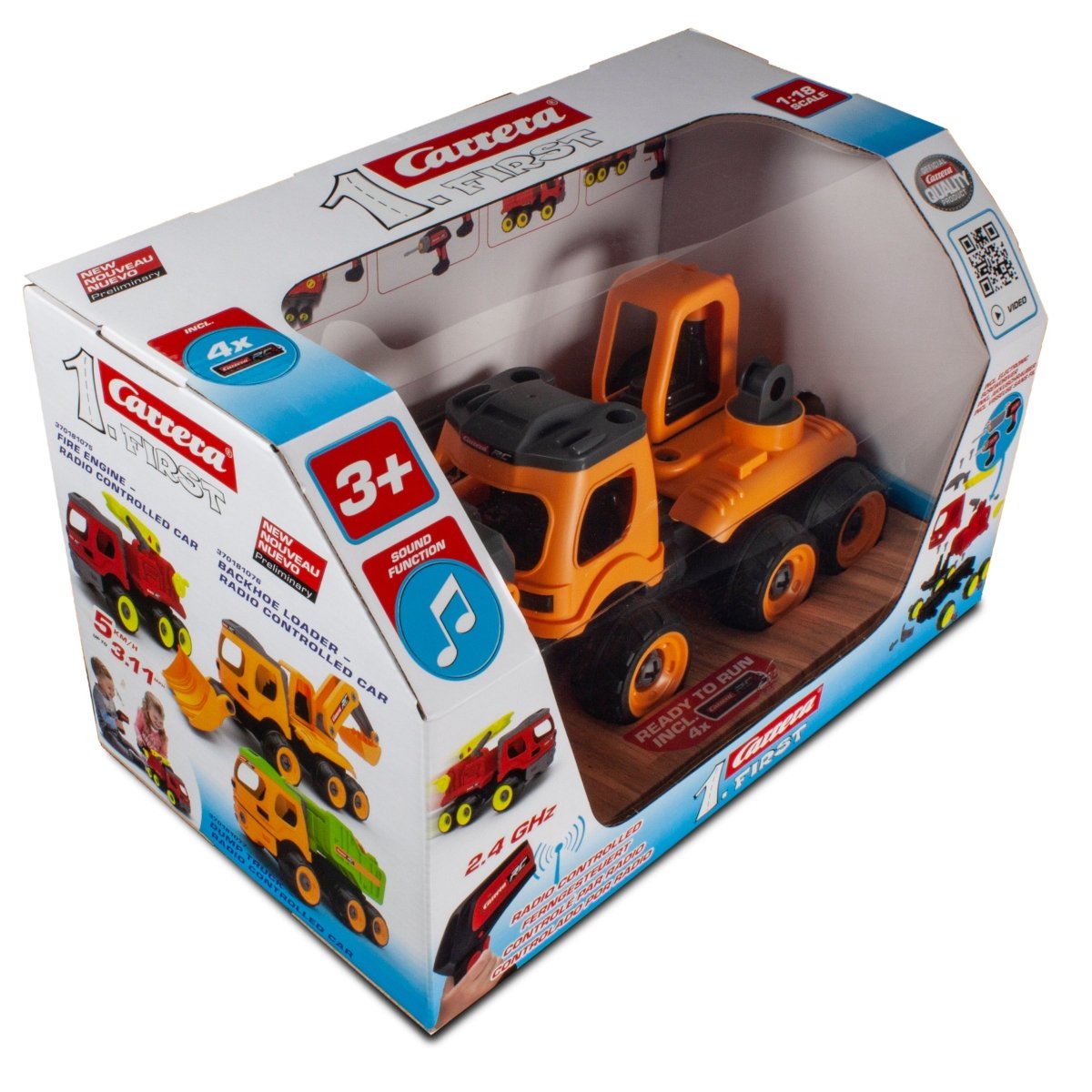 CARRERA R/C FIRST BACKHOE LOADER 1:18 - Premium for Kids in Qatar | Toysaro.com