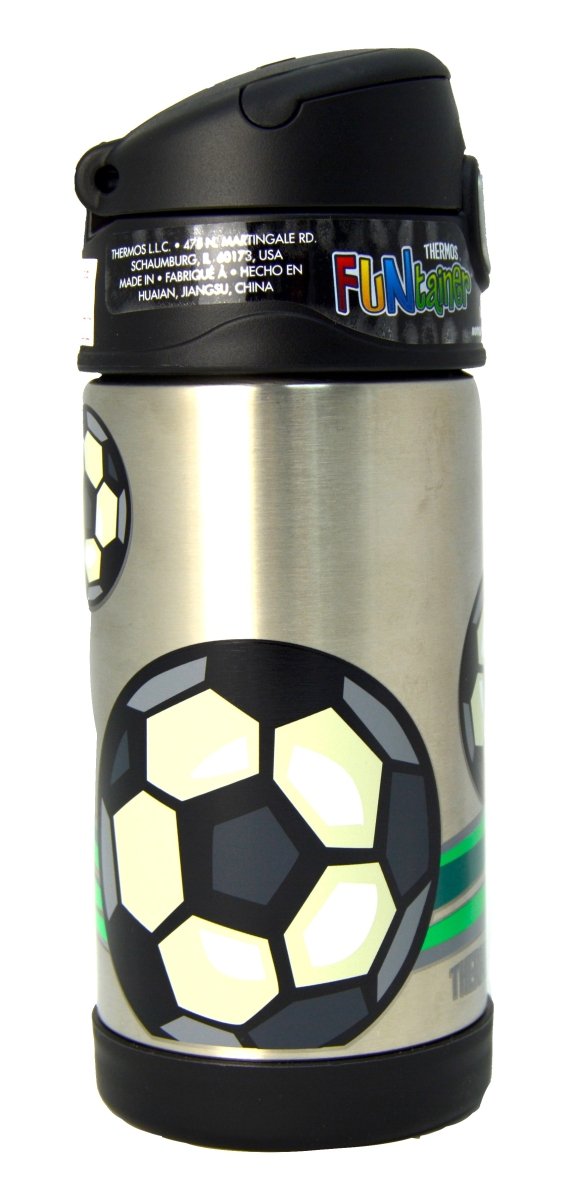 THERMOS - FUNTAINER STAINLESS STEEL HYDRATION/WATER BOTTLE - FOOT BALL - 355 ML - Premium for Kids in Qatar | Toysaro.com