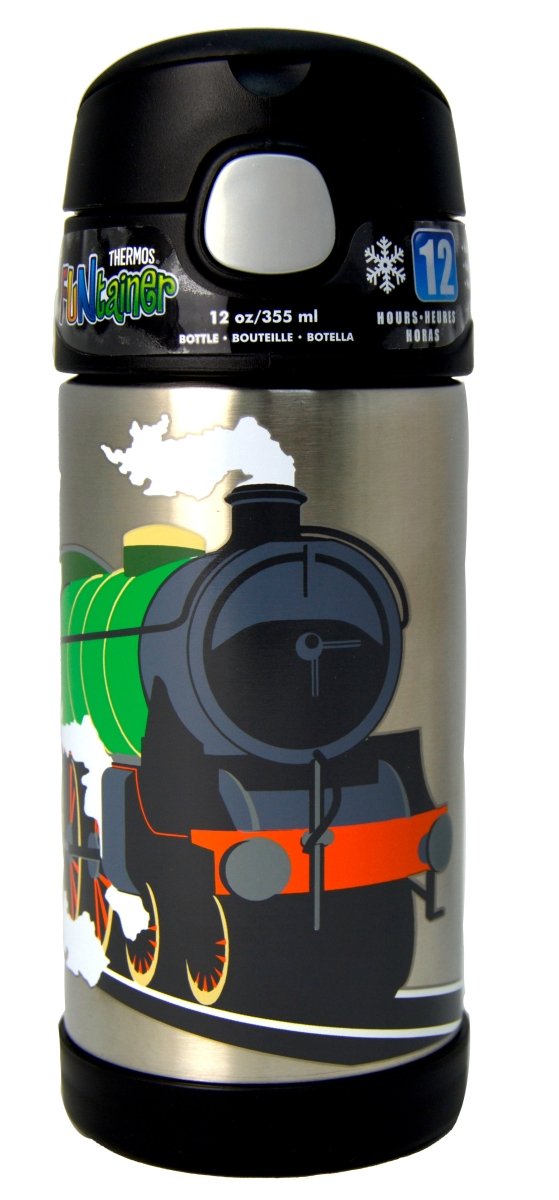 THERMOS - FUNTAINER STAINLESS STEEL HYDRATION/WATER BOTTLE - TRAIN - 355 ML - Premium for Kids in Qatar | Toysaro.com
