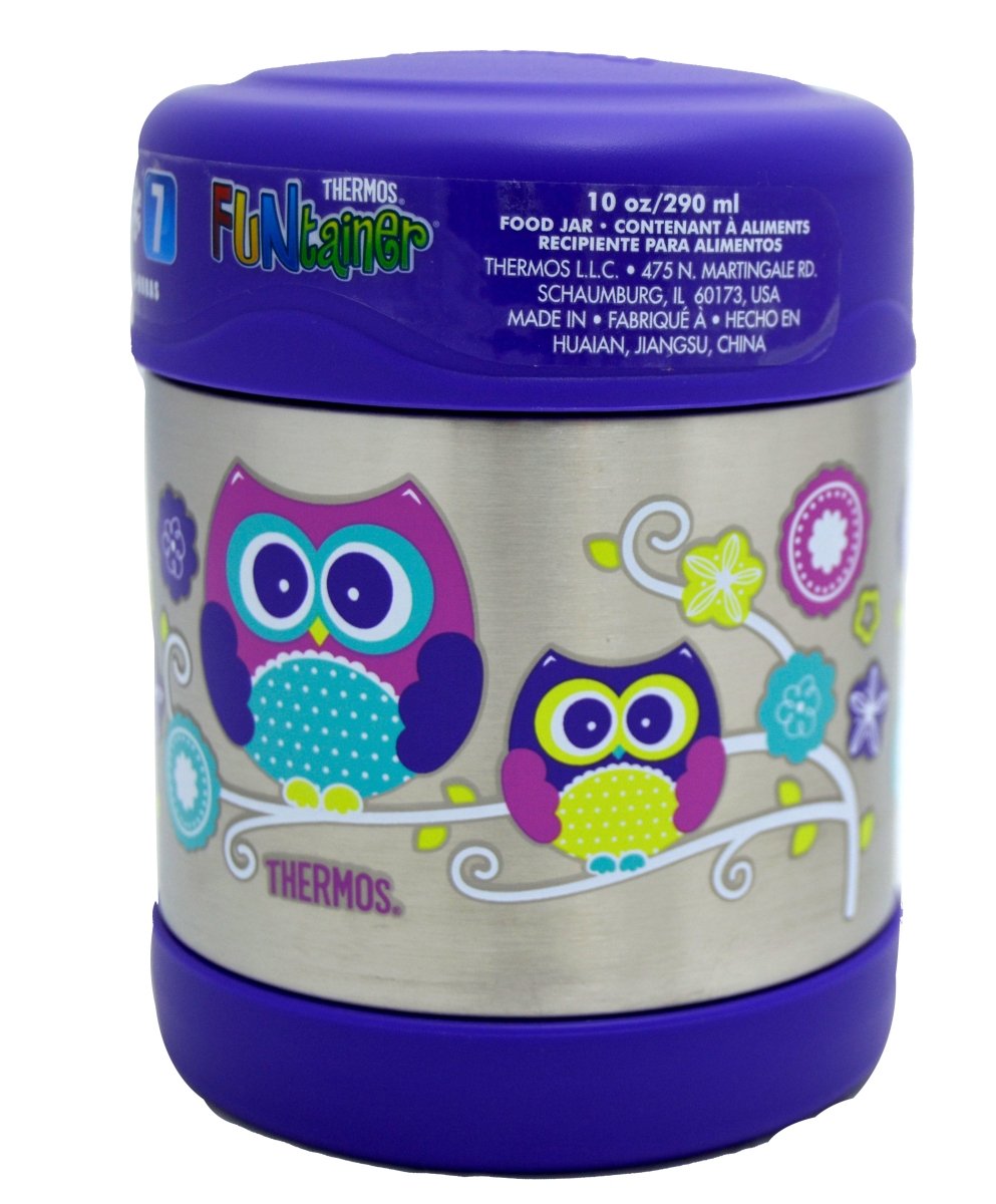 THERMOS FUNTAINER STAINLESS STEEL FOOD JAR - OWL - 290 ML - Premium for Kids in Qatar | Toysaro.com