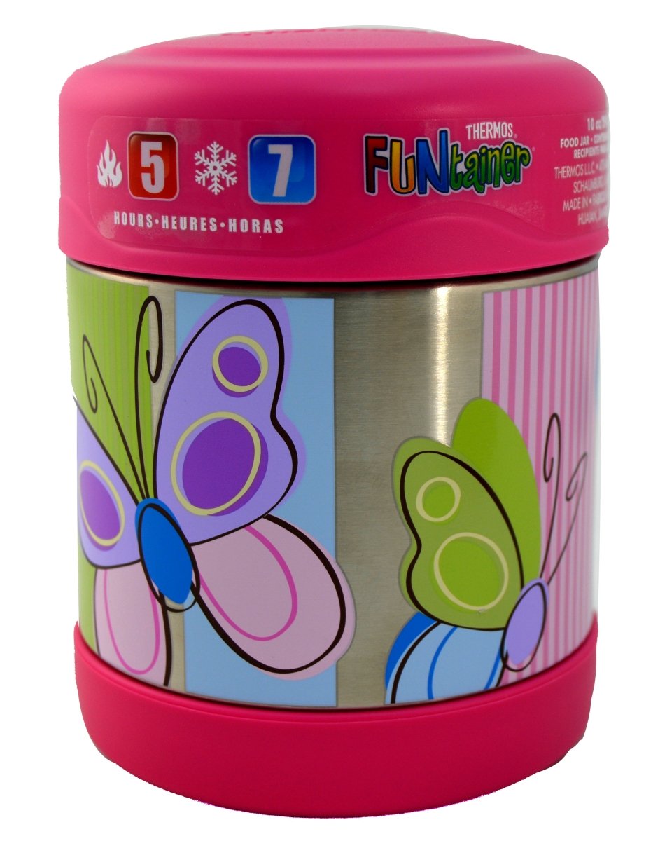 THERMOS FUNTAINER STAINLESS STEEL FOOD JAR - BUTTERFLY - 290 ML - Premium for Kids in Qatar | Toysaro.com