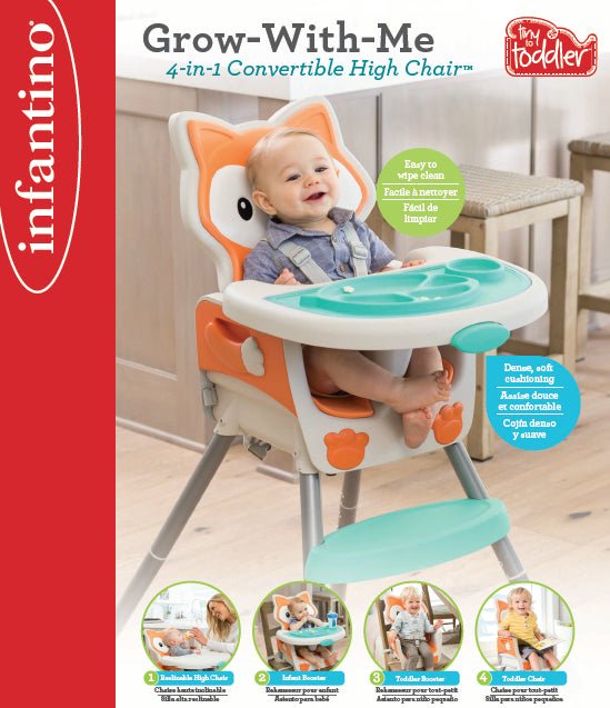 GROW - WITH - ME 4 - IN - 1 CONVERTIBLE HIGH CHAIR - Premium for Kids in Qatar | Toysaro.com