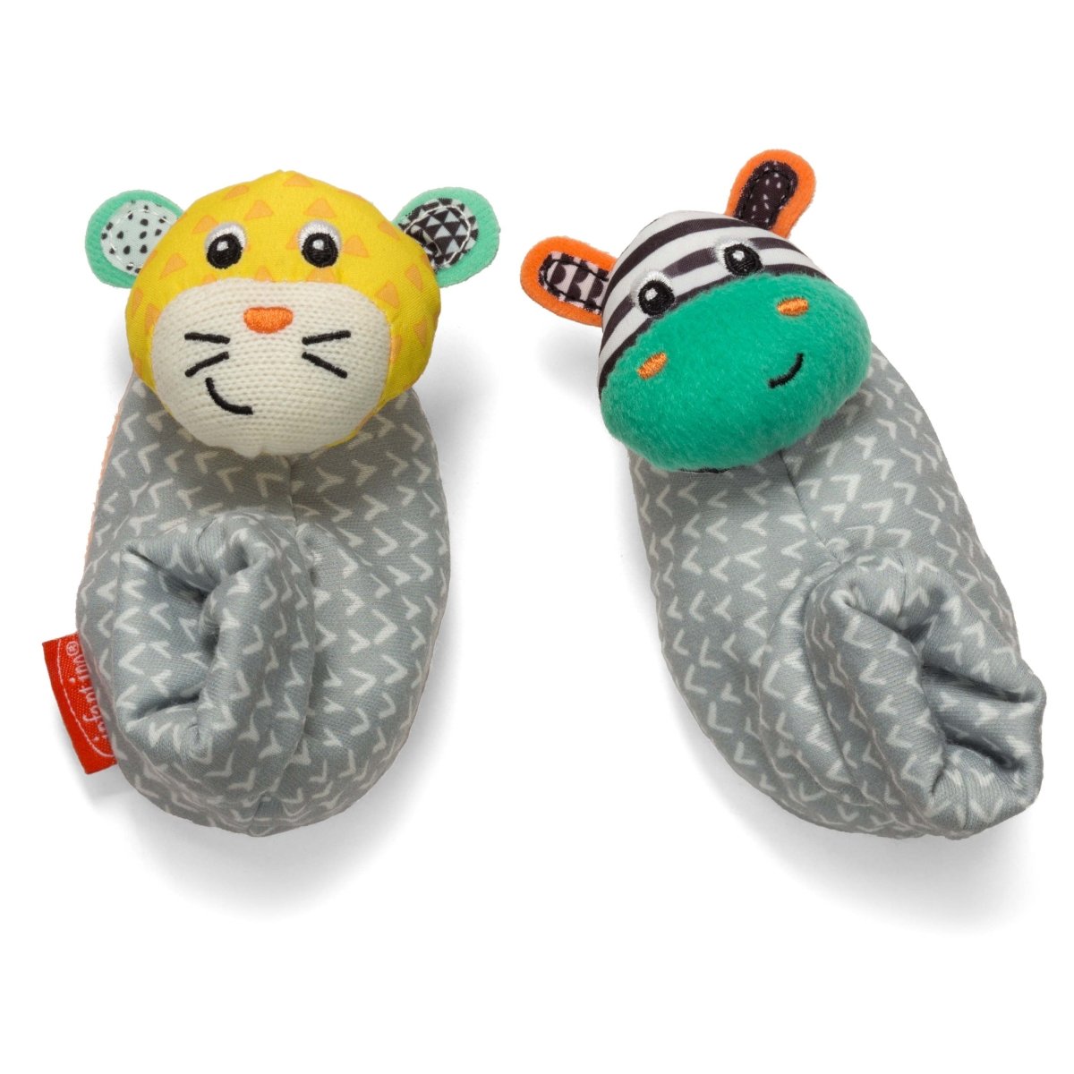 INFANTINO FOOT RATTLES - ZEBRA/TIGER - Premium for Kids in Qatar | Toysaro.com