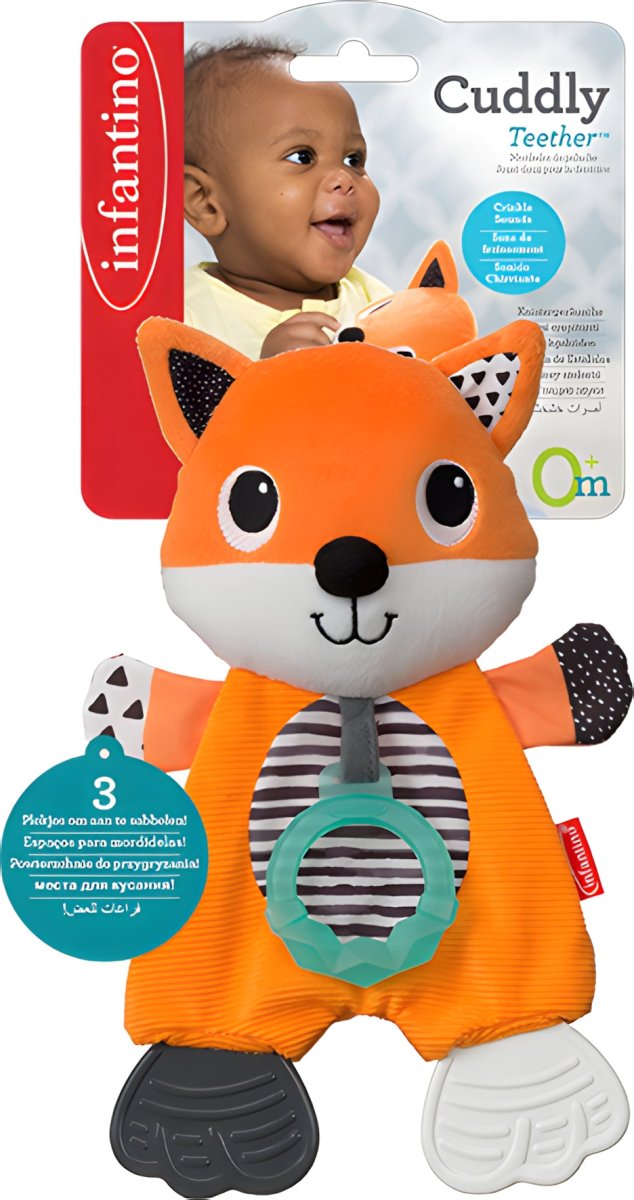 INFANTINO CUDDLY TEETHER - FOX - Premium for Kids in Qatar | Toysaro.com