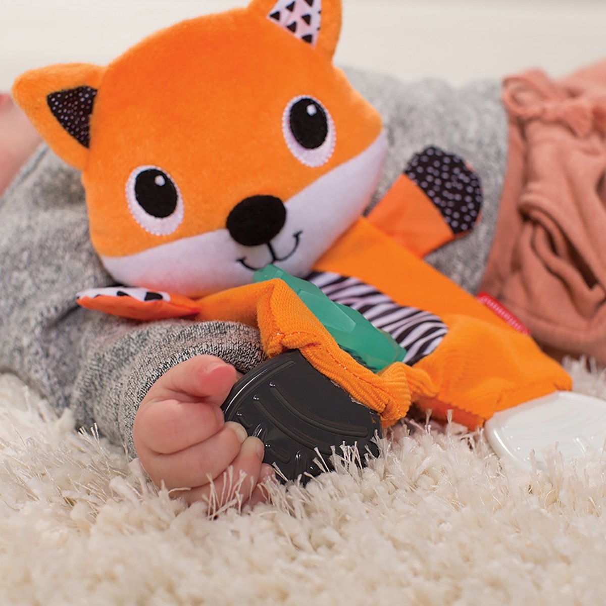 INFANTINO CUDDLY TEETHER - FOX - Premium for Kids in Qatar | Toysaro.com