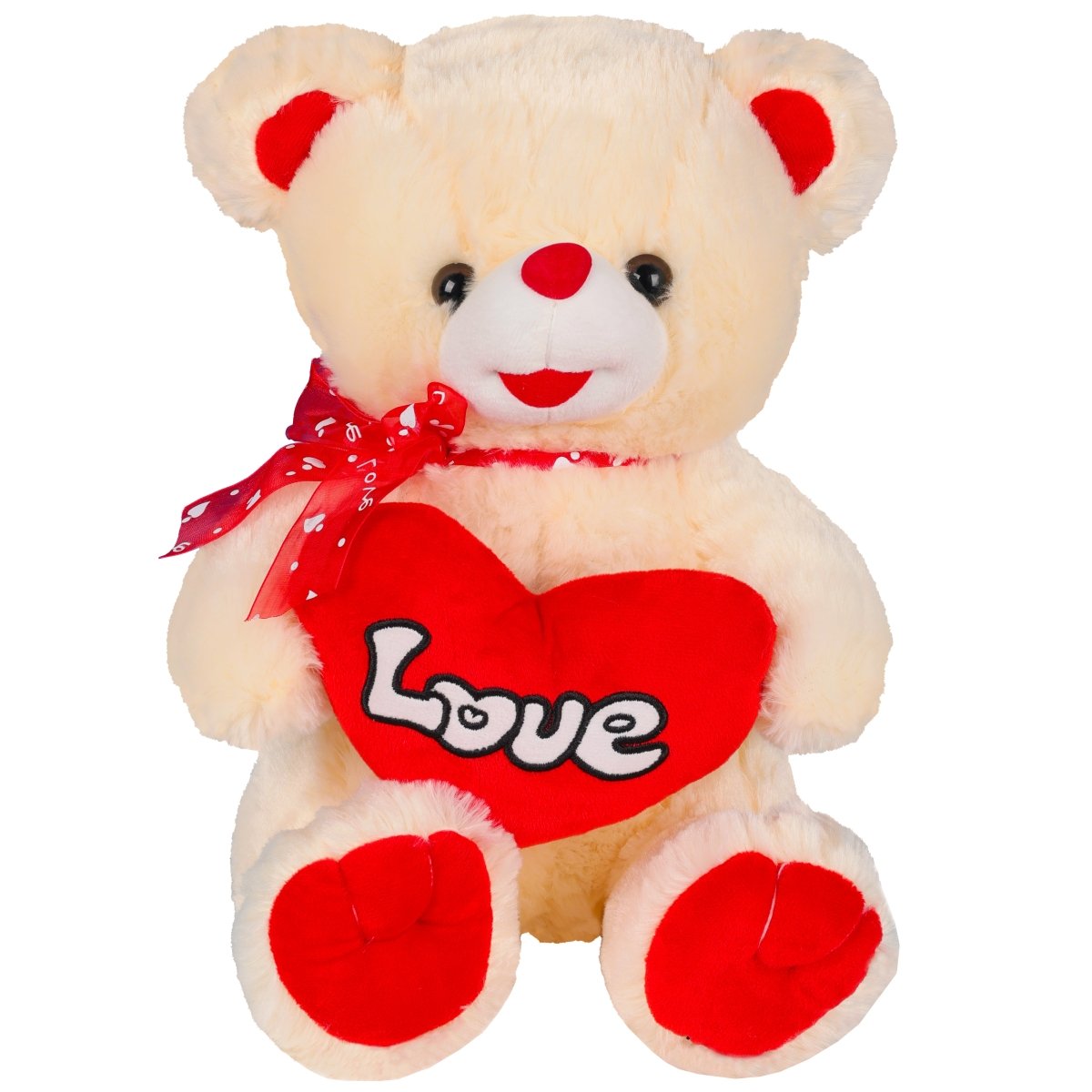 CUDDLES - BEAR SITING HEART 35CM - Premium for Kids in Qatar | Toysaro.com