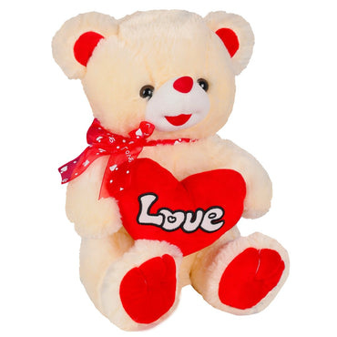 CUDDLES - BEAR SITING HEART 35CM - Premium for Kids in Qatar | Toysaro.com