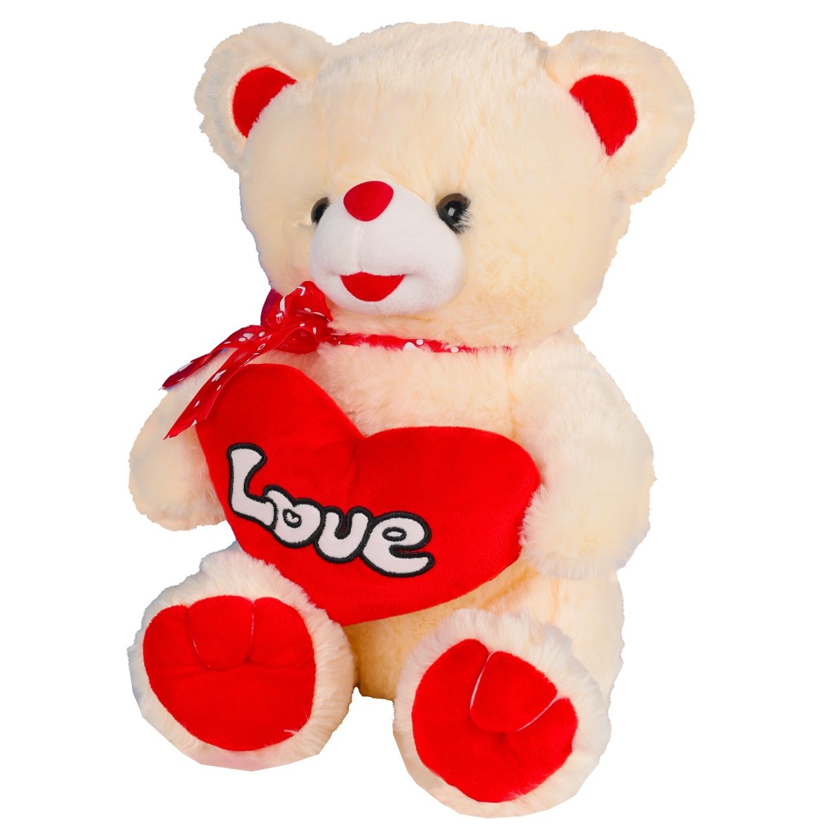 CUDDLES - BEAR SITING HEART 35CM - Premium for Kids in Qatar | Toysaro.com