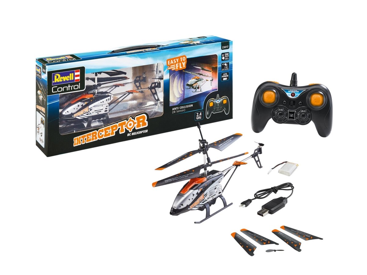 RC HELICOPTER "INTERCEPTOR" ANTI COLLISION - Premium for Kids in Qatar | Toysaro.com