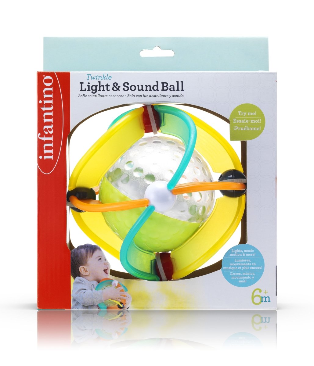 INFANTINO TWINKLE LIGHT & SOUND BALL - Premium for Kids in Qatar | Toysaro.com