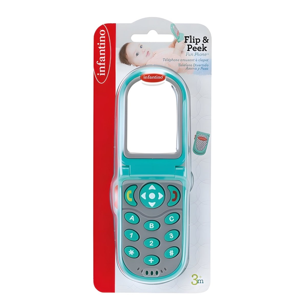 FLIP & PEEK FUN PHONE (TEAL) - Premium for Kids in Qatar | Toysaro.com